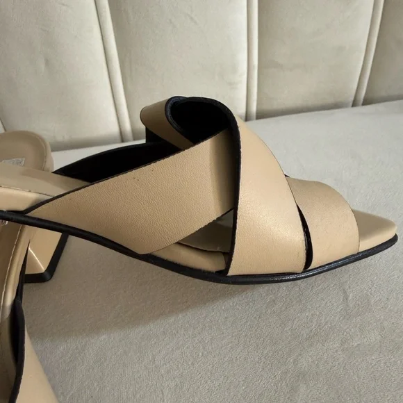 Emanuele Crasto Size 38 Leather Slides - Picture 4 of 12